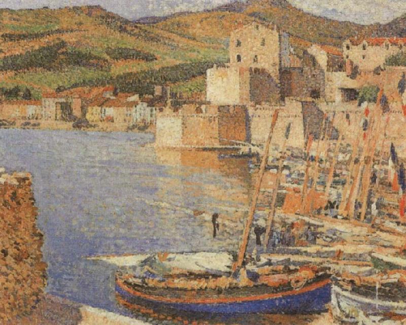 Martin Henri The Harbour of Collioure oil painting image